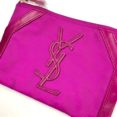 pink ysl cosmetic bag|pink yves saint laurent bag.